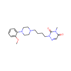 COc1ccccc1N1CCN(CCCCn2ncc(=O)n(C)c2=O)CC1 ZINC000035907025