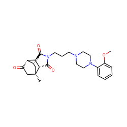 COc1ccccc1N1CCN(CCCN2C(=O)[C@H]3[C@H](C2=O)[C@H]2C(=O)C[C@@]3(C)C[C@H]2C)CC1 ZINC000101177734