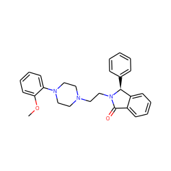 COc1ccccc1N1CCN(CCN2C(=O)c3ccccc3[C@@H]2c2ccccc2)CC1 ZINC000013776800