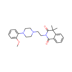 COc1ccccc1N1CCN(CCN2C(=O)c3ccccc3C(C)(C)C2=O)CC1 ZINC000053122805