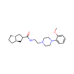 COc1ccccc1N1CCN(CCNC(=O)C2C[C@H]3CCC[C@@H]3C2)CC1 ZINC000028259201