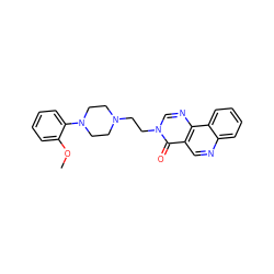 COc1ccccc1N1CCN(CCn2cnc3c(cnc4ccccc43)c2=O)CC1 ZINC000072106655