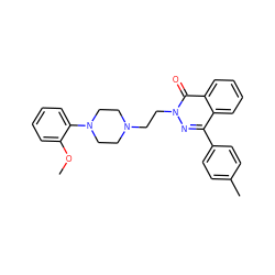 COc1ccccc1N1CCN(CCn2nc(-c3ccc(C)cc3)c3ccccc3c2=O)CC1 ZINC000034801007