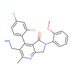 COc1ccccc1N1Cc2nc(C)c(CN)c(-c3ccc(Cl)cc3Cl)c2C1=O ZINC000034804411