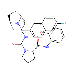 COc1ccccc1NC(=O)[C@@H]1CCCN1C(=O)NC1C[C@H]2CC[C@H](C1)N2Cc1ccc2cc(F)ccc2c1 ZINC000101513480