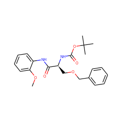 COc1ccccc1NC(=O)[C@H](COCc1ccccc1)NC(=O)OC(C)(C)C ZINC000002140773