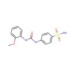 COc1ccccc1NC(=O)Nc1ccc(S(N)(=O)=O)cc1 ZINC000001741507