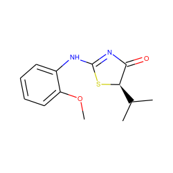 COc1ccccc1NC1=NC(=O)[C@@H](C(C)C)S1 ZINC000028826730