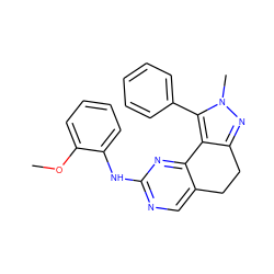 COc1ccccc1Nc1ncc2c(n1)-c1c(nn(C)c1-c1ccccc1)CC2 ZINC000141175736