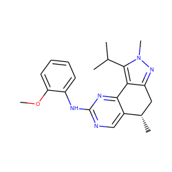 COc1ccccc1Nc1ncc2c(n1)-c1c(nn(C)c1C(C)C)C[C@@H]2C ZINC000169702344