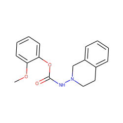 COc1ccccc1OC(=O)NN1CCc2ccccc2C1 ZINC000029466714