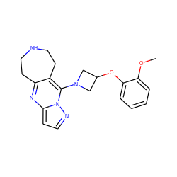 COc1ccccc1OC1CN(c2c3c(nc4ccnn24)CCNCC3)C1 ZINC000066263587