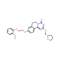 COc1ccccc1OCCOc1ccc2c(c1)CCn1c-2cc(OC[C@@H]2CCCO2)nc1=O ZINC000220113137