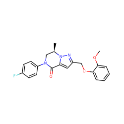 COc1ccccc1OCc1cc2n(n1)[C@H](C)CN(c1ccc(F)cc1)C2=O ZINC000473106309