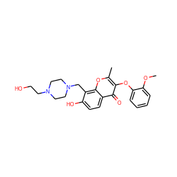 COc1ccccc1Oc1c(C)oc2c(CN3CCN(CCO)CC3)c(O)ccc2c1=O ZINC000020412379