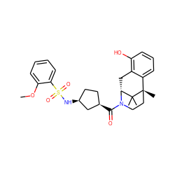 COc1ccccc1S(=O)(=O)N[C@H]1CC[C@@H](C(=O)N2CC[C@@]3(C)c4cccc(O)c4C[C@@H]2C3(C)C)C1 ZINC000205481432