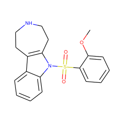 COc1ccccc1S(=O)(=O)n1c2c(c3ccccc31)CCNCC2 ZINC000040934086