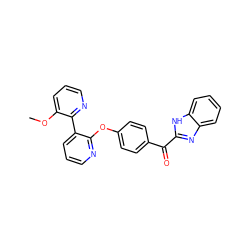 COc1cccnc1-c1cccnc1Oc1ccc(C(=O)c2nc3ccccc3[nH]2)cc1 ZINC000148339331