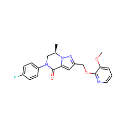 COc1cccnc1OCc1cc2n(n1)[C@H](C)CN(c1ccc(F)cc1)C2=O ZINC000473098034