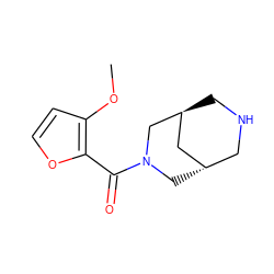 COc1ccoc1C(=O)N1C[C@H]2CNC[C@@H](C2)C1 ZINC000169711279