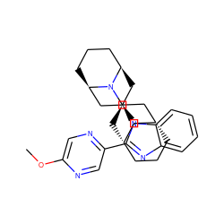 COc1cnc(-c2nc3ccccc3n2[C@@H]2C[C@@H]3CCC[C@H](C2)N3[C@@H]2C[C@H]3CCC[C@H](C3)C2)cn1 ZINC000473236461