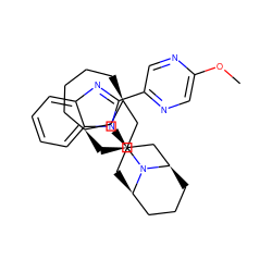 COc1cnc(-c2nc3ccccc3n2[C@@H]2C[C@@H]3CCC[C@H](C2)N3[C@H]2C[C@H]3CCCC[C@H](C3)C2)cn1 ZINC000473215461