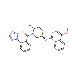 COc1cnc(O[C@@H]2CC[C@@H](C)N(C(=O)c3ccccc3-n3nccn3)C2)c2ccccc12 ZINC000118557953