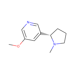 COc1cncc([C@@H]2CCCN2C)c1 ZINC000013444079