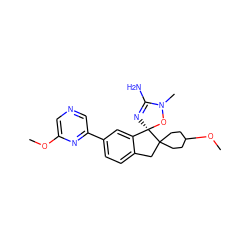 COc1cncc(-c2ccc3c(c2)[C@]2(N=C(N)N(C)O2)C2(CCC(OC)CC2)C3)n1 ZINC000142053698