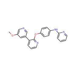 COc1cncc(-c2cccnc2Oc2ccc(Nc3ccccn3)cc2)c1 ZINC000143198693