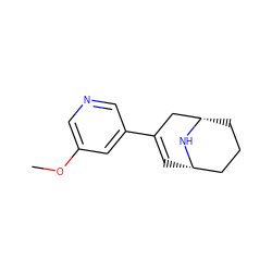 COc1cncc(C2=C[C@H]3CCC[C@@H](C2)N3)c1 ZINC000012841343