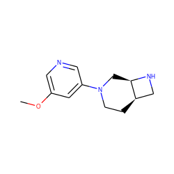 COc1cncc(N2CC[C@@H]3CN[C@@H]3C2)c1 ZINC000035080298