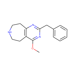 COc1nc(Cc2ccccc2)nc2c1CCNCC2 ZINC000116688972