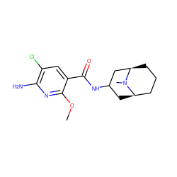 COc1nc(N)c(Cl)cc1C(=O)NC1C[C@@H]2CCC[C@H](C1)N2C ZINC000027423360