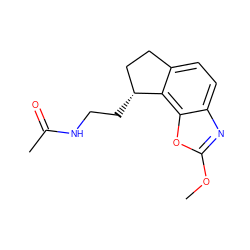 COc1nc2ccc3c(c2o1)[C@H](CCNC(C)=O)CC3 ZINC000043178902