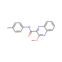 COc1nc2ccccc2nc1C(=O)Nc1ccc(C)cc1 ZINC000035482603