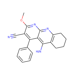 COc1nc2nc3c(c(N)c2c(-c2ccccc2)c1C#N)CCCC3 ZINC000066252177