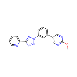 COc1ncc(-c2cccc(-n3nnc(-c4ccccn4)n3)c2)cn1 ZINC000028386730