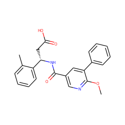 COc1ncc(C(=O)N[C@@H](CC(=O)O)c2ccccc2C)cc1-c1ccccc1 ZINC000261099929