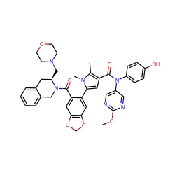 COc1ncc(N(C(=O)c2cc(-c3cc4c(cc3C(=O)N3Cc5ccccc5C[C@H]3CN3CCOCC3)OCO4)n(C)c2C)c2ccc(O)cc2)cn1 ZINC000261129700