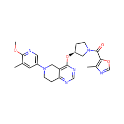 COc1ncc(N2CCc3ncnc(O[C@H]4CCN(C(=O)c5ocnc5C)C4)c3C2)cc1C ZINC000113570516