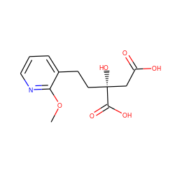 COc1ncccc1CC[C@@](O)(CC(=O)O)C(=O)O ZINC000653716349