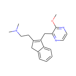 COc1nccnc1CC1=C(CCN(C)C)Cc2ccccc21 ZINC000049115224