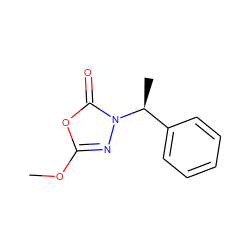 COc1nn([C@@H](C)c2ccccc2)c(=O)o1 ZINC000103287233