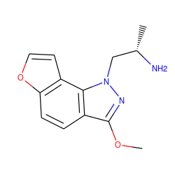 COc1nn(C[C@H](C)N)c2c1ccc1occc12 ZINC000000017686