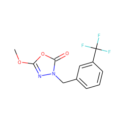 COc1nn(Cc2cccc(C(F)(F)F)c2)c(=O)o1 ZINC000473120179