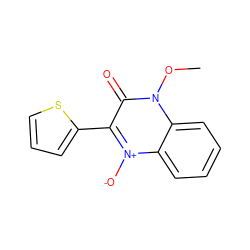 COn1c(=O)c(-c2cccs2)[n+]([O-])c2ccccc21 ZINC000000499492