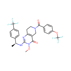 COn1c(N[C@@H](C)c2ccc(C(F)(F)F)cc2)nc2c(c1=O)CN(C(=O)c1ccc(OC(F)(F)F)cc1)CC2 ZINC000113829114