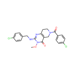 COn1c(NCc2ccc(Cl)cc2)nc2c(c1=O)CN(C(=O)c1ccc(Cl)cc1)CC2 ZINC000113831856