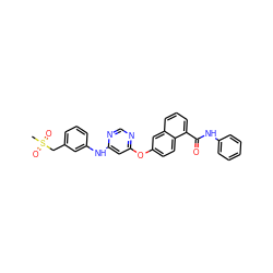 CS(=O)(=O)Cc1cccc(Nc2cc(Oc3ccc4c(C(=O)Nc5ccccc5)cccc4c3)ncn2)c1 ZINC000653788021